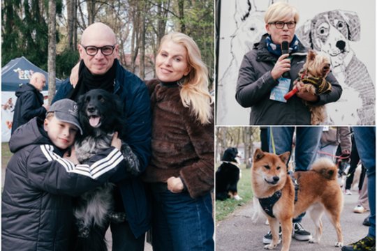 Šuns diena sukvietė keturkojų mylėtojus: su augintiniais atvyko ir R. Mikelkevičiūtė, ir I. Šimonytė