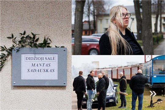 M. Sadausko artimųjų emocijos prie laidojimo namų: „Noriu perduoti Justinai: supūk tu pragare!“