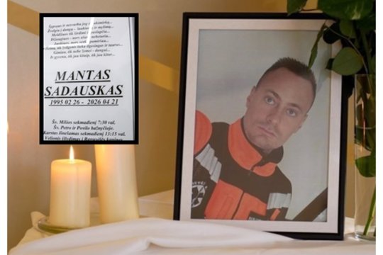 Prie šarvojimo salės atėjusius atsisveikinti su M. Sadausku pasitiko širdį veriantys žodžiai