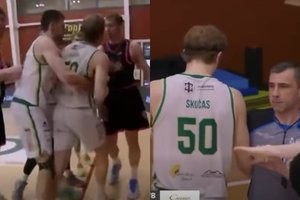 NKL – Ž. Skučo „šou“: smogęs varžovui gavo diskvalifikacinę pražangą