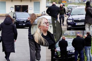 M. Sadausko artimųjų emocijos prie laidojimo namų: „Noriu perduoti Justinai: supūk tu pragare!“