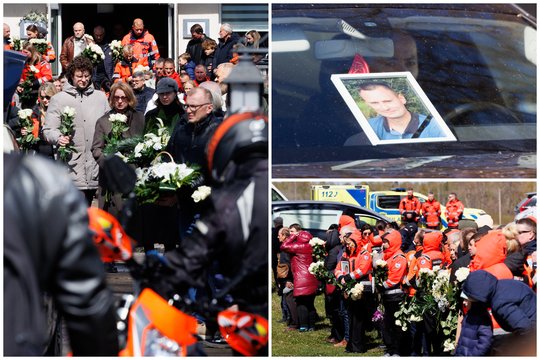 Atsisveikinti su M. Sadausku plūdę artimieji ir kolegos klausia: „Justina, ar tu žinai, ką padarei savo vaikams?“