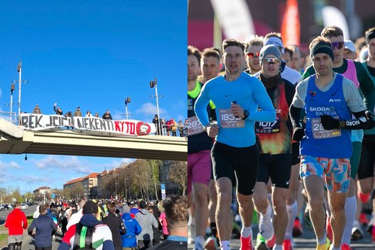 Provokacija ar pokštas? Kauno maratone – „Rytą“ įžeidžiantis plakatas