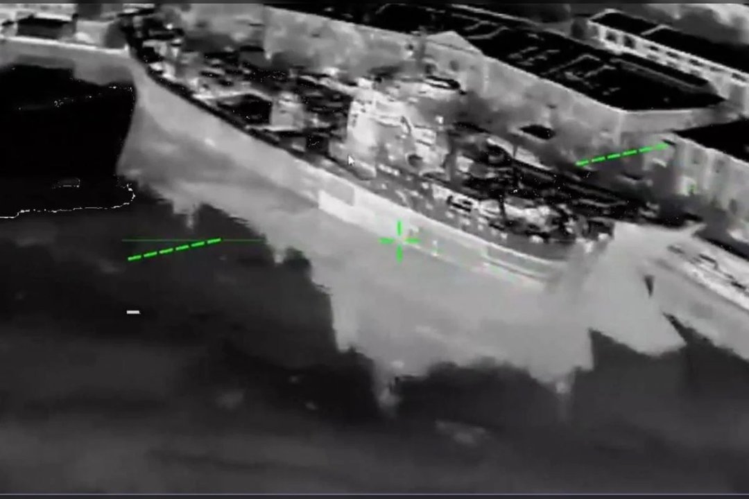 Kryme – galinga Ukrainos dronų ataka: pataikė į 3 karo laivus ir naikintuvą