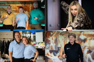 Labdaringame biliardo turnyre – žinomi žmonės