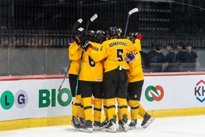 Pasaulio jaunių ledo ritulio čempionate – trečia iš eilės Lietuvos rinktinės pergalė