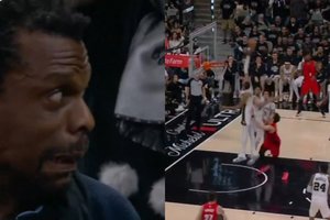 Lyg iš kitos planetos – V. Wembanyama neįtikėtinai blokavo metimą