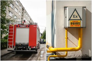 Dėl pažeisto dujų vamzdžio daugiabutyje Vilniuje buvo evakuota 17 žmonių