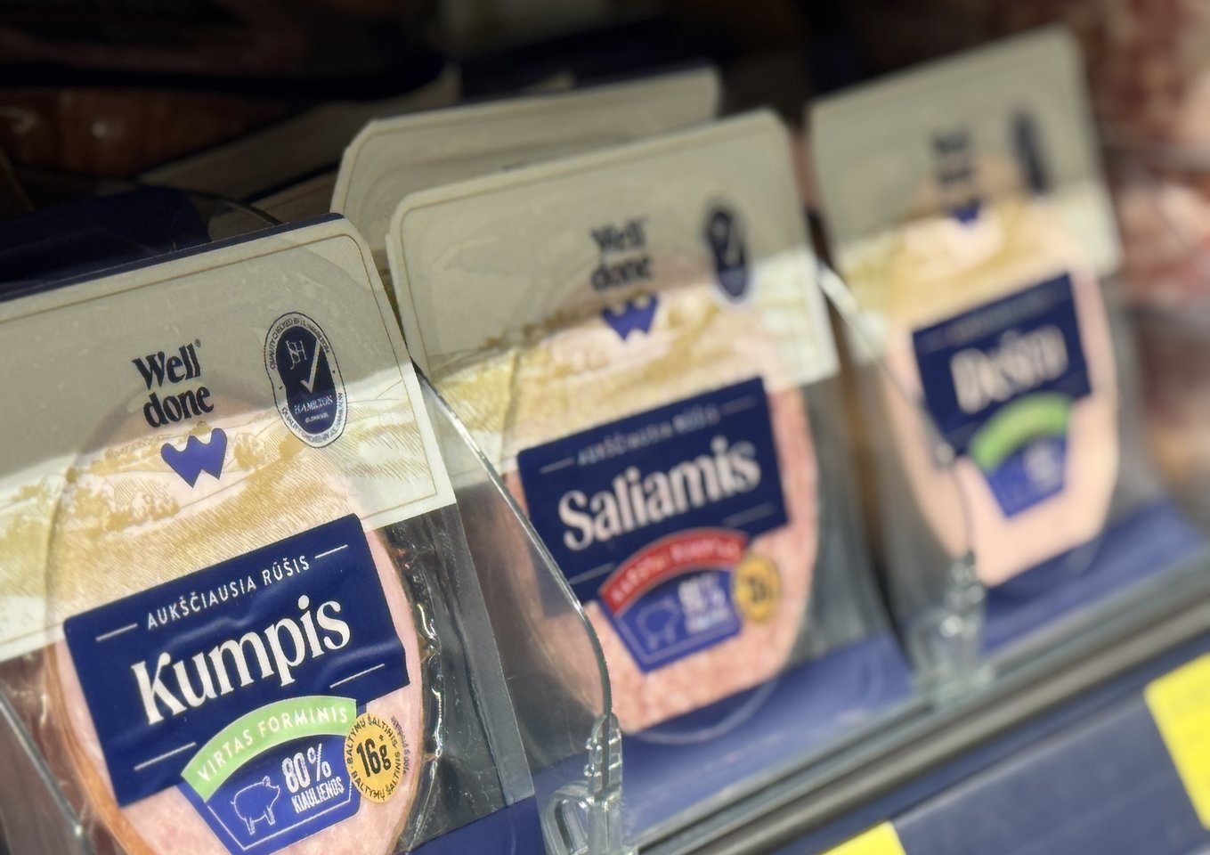  Privatus prekių ženklas „Well Done“.