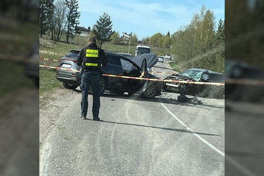 Ryto avarija Vilniaus r.: tarnybas iškvietė išmanusis laikrodis, yra sužeistų