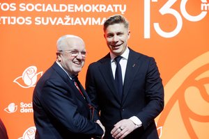 M. Sinkevičius suvažiavimo metu kreipėsi į socialdemokratus: žmonės pavargo nuo arogancijos politikoje