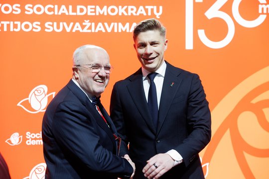 M. Sinkevičius suvažiavimo metu kreipėsi į socialdemokratus: žmonės pavargo nuo arogancijos politikoje