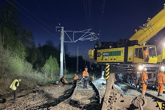 Po įvykio Gudžiūnuose atnaujintas traukinių eismas 
