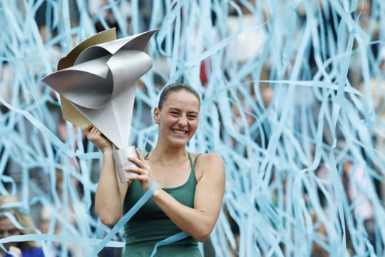 M. Kostyuk Madrido turnyro finale be didesnio vargo susitvarkė su ruse