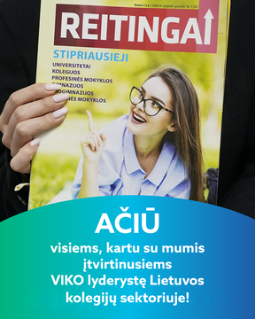 Vilniaus kolegija – nacionalinių reitingų lyderė