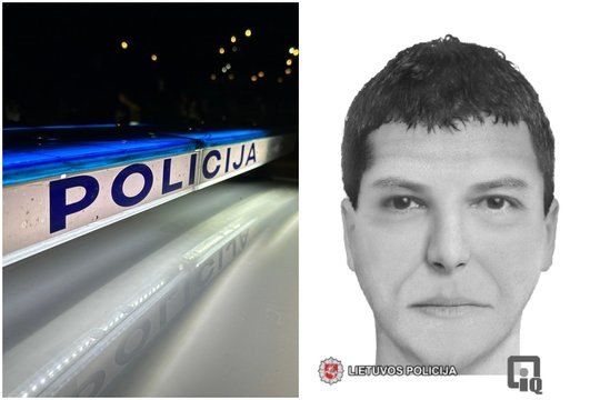 Vilniaus policija sudarė įtariamojo fotorobotą – prašo visuomenės pagalbos