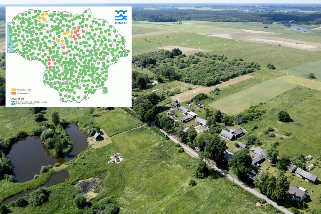 Dalyje Lietuvos – stichinė meteorologinė situacija