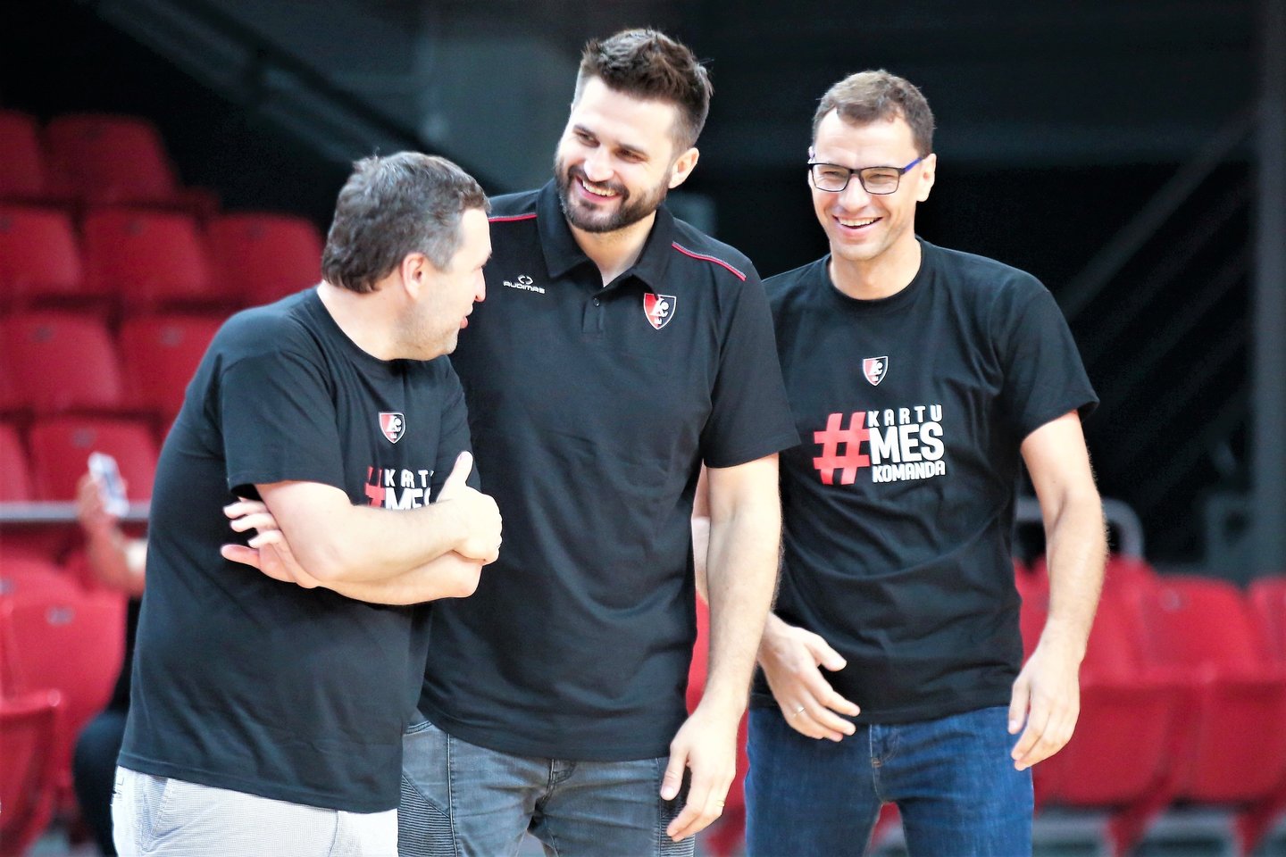 A.Guoga, L. Kleiza ir D.Gudelis<br>T.Bauro nuotr.