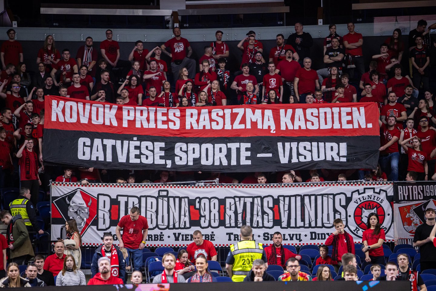 Ryto fanai - B tribūna<br>LKL, kurią remia Betsson/R.Lukoševičiaus nuotr.