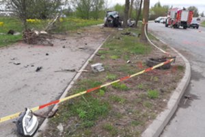 Tragiška avarija Panevėžyje: vairuotojas mirė ligoninėje