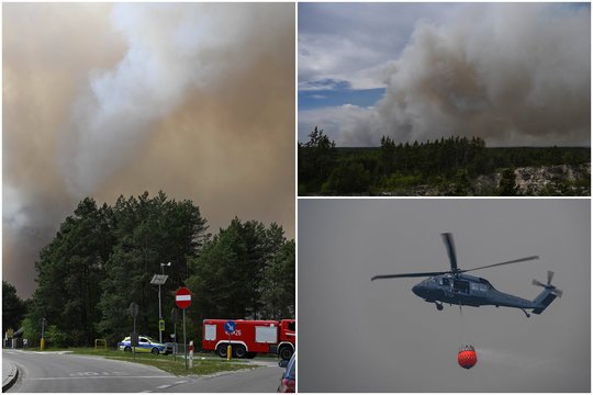 Kaimyninėje Lenkijoje – pragariškas gaisras: jau nusinešė piloto gyvybę