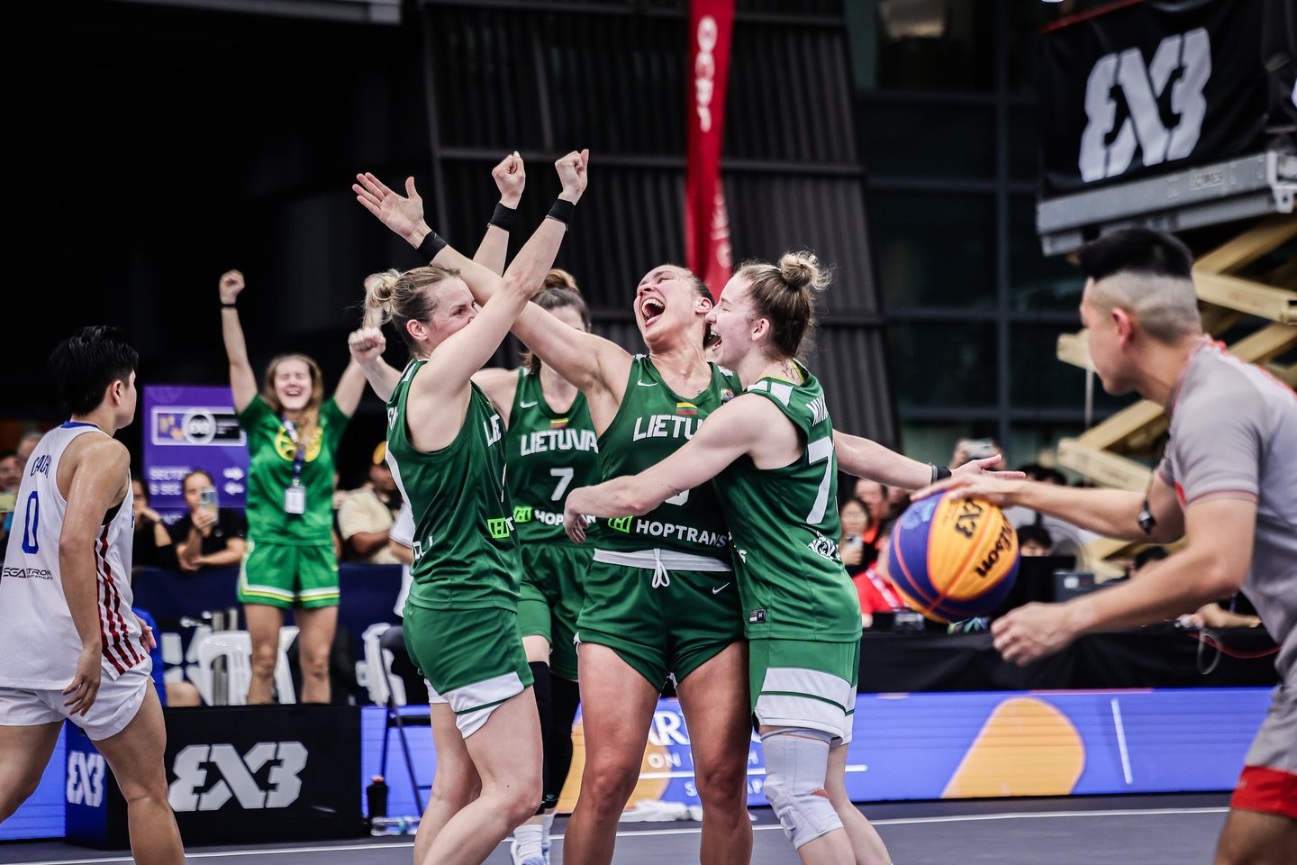 Lietuvos moterų trijulių rinktinė žais „Women‘s Series“ varžybose.<br> FIBA nuotr.