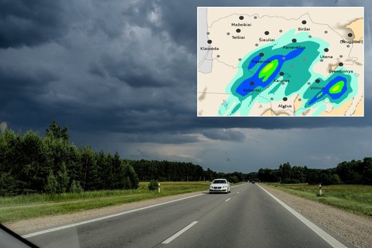 Sinoptikė įspėja dėl Lietuvą pasiekusių ciklonų: štai kam klius daugiausia lietaus