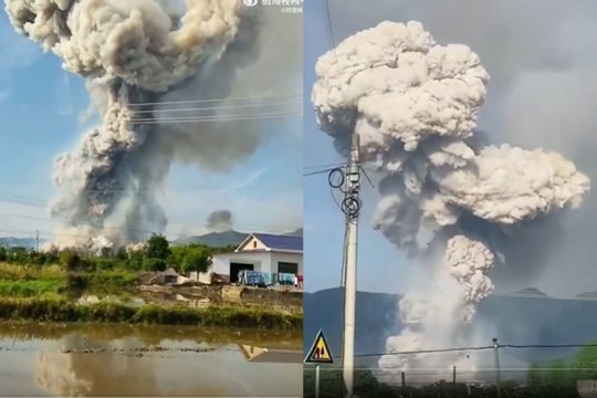 Sprogimo Kinijos fejerverkų gamykloje aukų skaičius išaugo iki 37