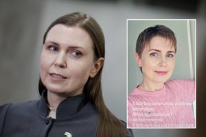 Dovilė Šakalienė – sunkiai atpažįstama: nusirėžė plaukus