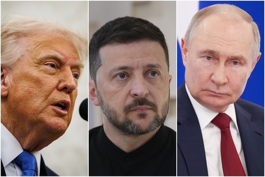 D. Trumpas skelbia apie paliaubas tarp Rusijos ir Ukrainos
