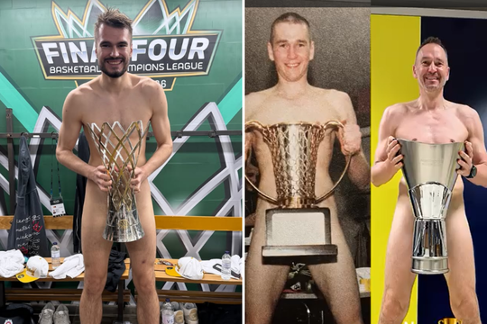 Čempionų lygos taurę iškovojęs G. Masiulis atkartojo legendinę tėčio nuotrauką