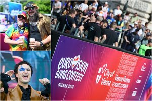 Viena pulsuoja „Eurovizijos“ šurmuliu: Turkio kilimo ceremonijoje – tūkstančiai gerbėjų, blizgučiai ir euforija 
