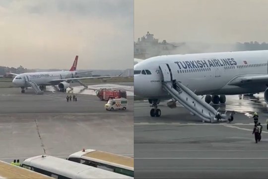 Incidentas Nepale: dėl gaisro važiuoklėje buvo evakuotas „Turkish Airlines“ lėktuvas
