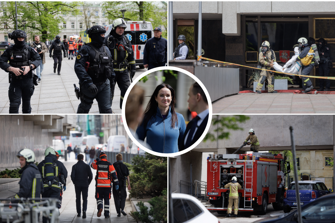 Prie Vyriausybės surengtos institucijų pratybos.<br> Lrytas fotomontažas