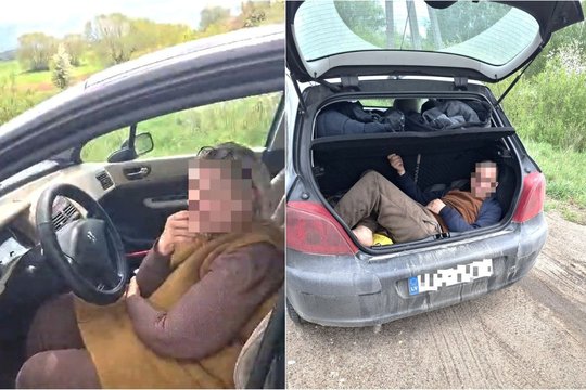 Budraus kolegos dėka pasieniečiai sulaikė keturis migrantus gabenusią Latvijos pilietę