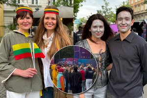 Prasidedant „Eurovizijos“ fiestai – šurmulys prie arenos: atvykę lietuviai kaustė žvilgsnius