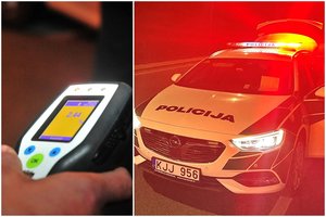 Girtas vairuotojas greta Šiaulių įskriejo į privatų kiemą ir apdaužė dvi stovinčias mašinas