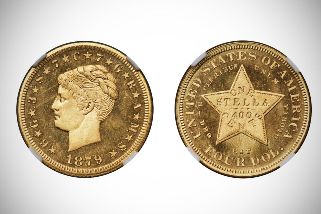 Legendinė 4 dolerių moneta parduota už 2 100 000 dolerių