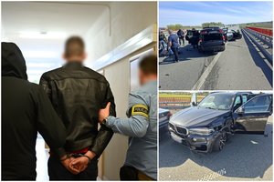 Per automobilių vagių iš Lietuvos gaudynes ir sulaikymą Lenkijoje sužeisti 4 policijos pareigūnai