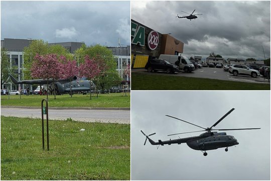 Vidury baltos dienos pamatytas vaizdas kaunietę privertė sunerimti: mieste nutūpė sraigtasparnis