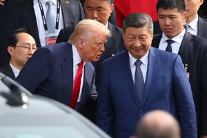 JAV prezidentas atvyko į Pekiną susitikti su Xi Jinpingu
