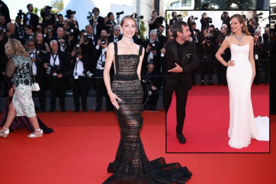 Ant prestižinio Kanų kino festivalio kilimo tarp pasaulio elito spindi ir garsi lietuvė Ginta Biku: dėmesį kausto tobulais įvaizdžiais