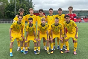 Vaikinų U16 futbolo rinktinė kontrolinėse rungtynėse pralaimėjo moldavams