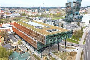 Vilniuje iškilęs verslo centras „Sąvaržėlė" jau vadinamas vienu įspūdingiausių Baltijos šalyse
