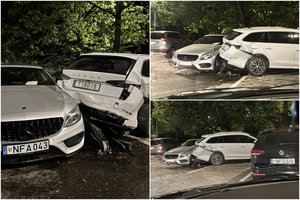 „Bolt Drive“ vairuotojas Vilniuje sudaužė penkis automobilius