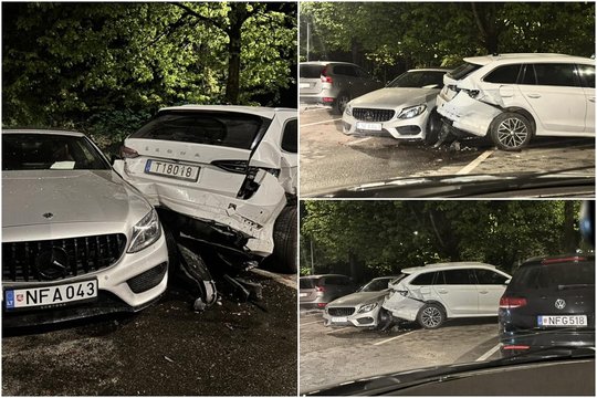 „Bolt Drive“ vairuotojas Vilniuje sudaužė penkis automobilius