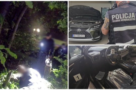 Jaunas lietuvis Lenkijoje sučiuptas su vogtu „Lexus“ automobiliu: bėgęs nuo policijos slėpėsi miške