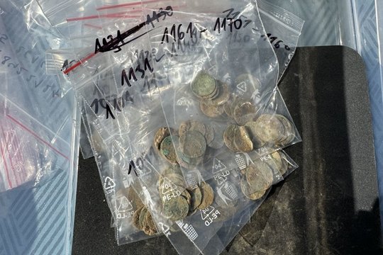 Dar vienas sėkmingas pasivaikščiojimas: aptiko sidabro monetų lobį