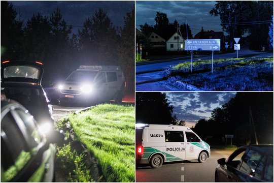 Tiesiai iš įvykio vietos: dėl nukritusio drono tarnybos iki pat vėlumos sukeltos ant kojų