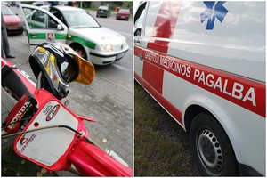 Telšiuose į avariją pateko motociklas, Kuršėnuose – mopedas